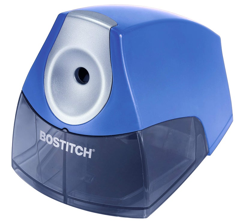 Bostitch Office Electric Pencil Sharpener, Heavy Duty Powerful Stall-Free Motor, High Capacity Shavings Tray, for Office or Classroom, Navy Blue - Image 1